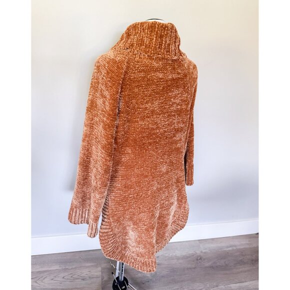 Anthropologie Moth Benilda Chenille Tunic Oversized Turtleneck Sweater - Picture 12 of 12